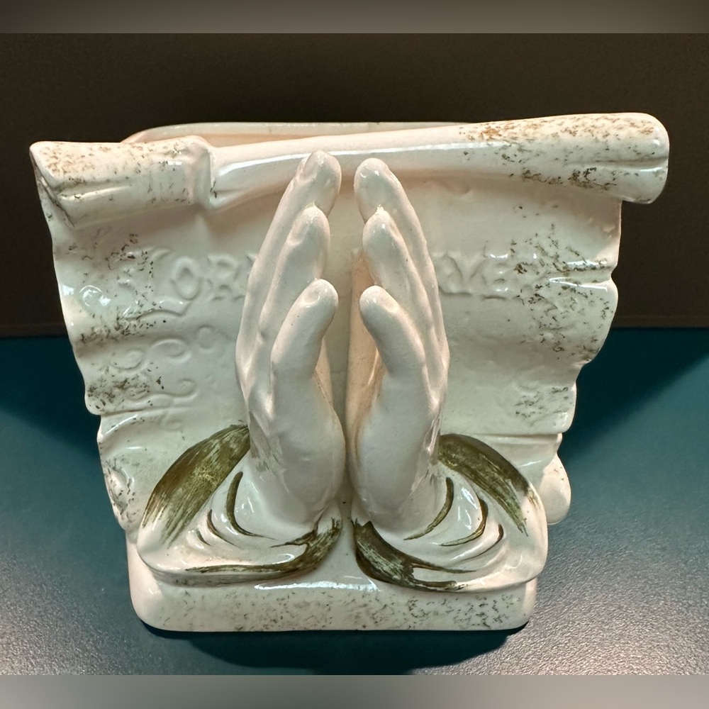 Vintage Lefton Lord’s Prayer planter